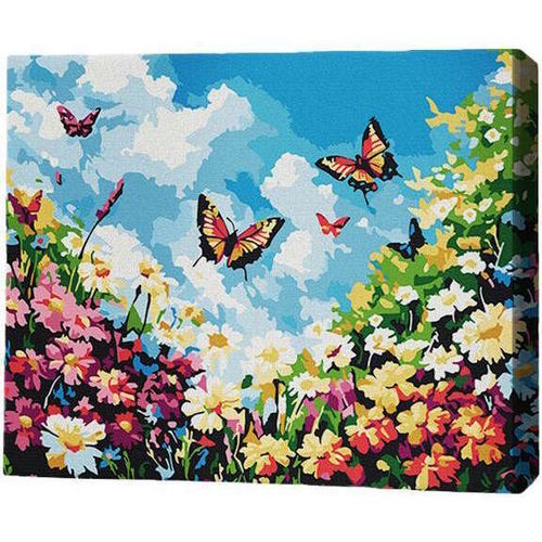 cumpără Tablou pe numere BrushMe MG0015FC 40х50cm (fără cutie) Grădină de vară în Chișinău 