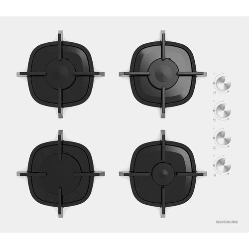 cumpără Plită încorporabilă pe gaz Silverline CS5700W01 alba în Chișinău 