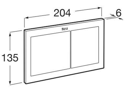 купить Кнопка смыва Roca Duplo S PS1 Alb Mat A890225307 в Кишинёве 