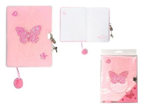 купить Блокнот Promstore 52873 Ежедневник с замком, A5, 96 листов, «Мой маленький друг Бабочка», с обложкой в Кишинёве 