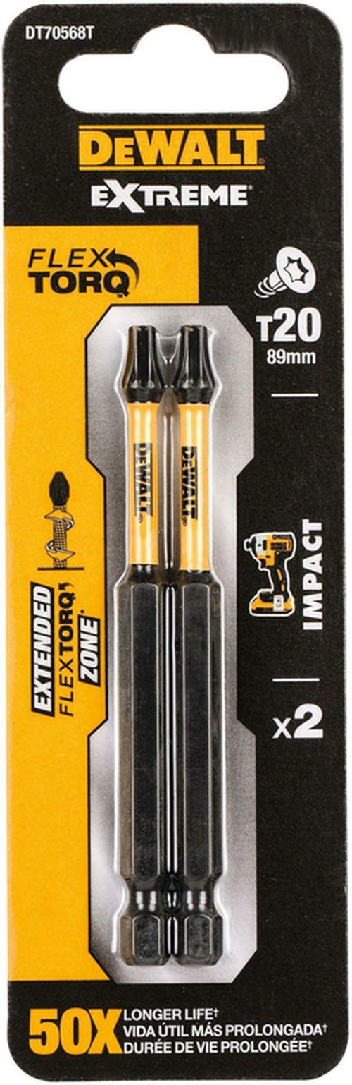 купить Набор головок, бит, насадок DeWalt DT70568T-QZ capete de insurubat T20 89mm FLEXTORQ в Кишинёве 