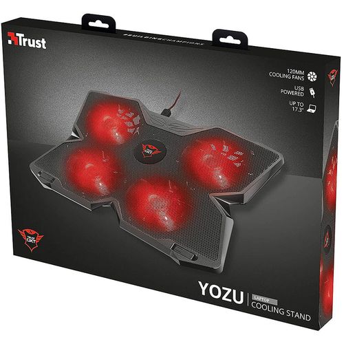 купить Охлаждающая подставка для ноутбука Notebook Cooling Pad Trust Gaming GXT 278 Yozu, 17.4" stand with 4 speed-adjustable, illuminated fans and robust housing, Black (stand pentru laptop /охлаждающая подставка для ноутбука) в Кишинёве 