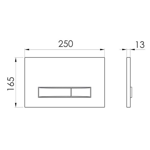 Buton de scurgere Imprese i7114PC crom 