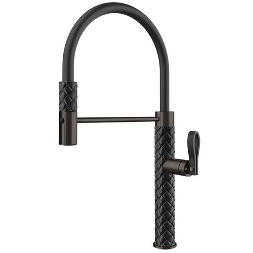 cumpără Bateria bucătărie Gessi 60922-440 Nero/Black Metal Br PVD în Chișinău 