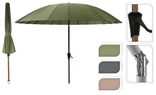 cumpără Umbrelă de gradină Holland 33793 Ambiance de soare, D2.65m cu picior flexibil, 24 spite în Chișinău 