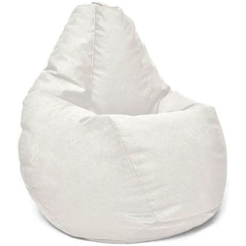 купить Кресло-мешок BeanBag BM5865, Кресло Груша из велюра Maserrati, L, белый в Кишинёве 