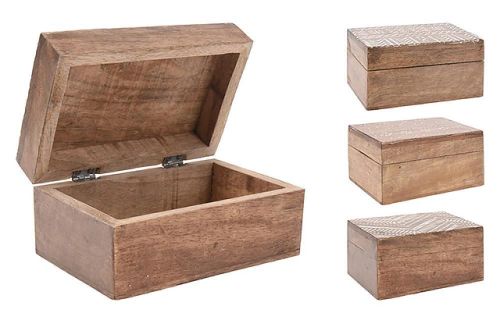 купить Короб для хранения Promstore 24812 Cutie din lemn de mango 15x10x6.8cm в Кишинёве 