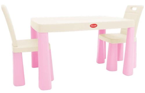 cumpără Set de mobilier pentru copii Richi (04680/12) Masa in set cu scaune roz/alb în Chișinău 
