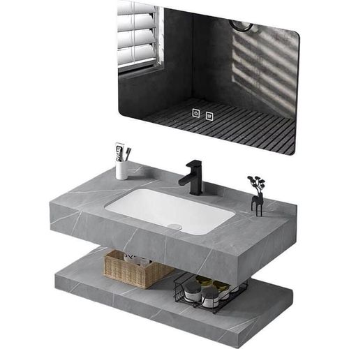 купить Шкаф под умывальник SanDonna Set 1009G (60cm) piatra sinterizata в Кишинёве 