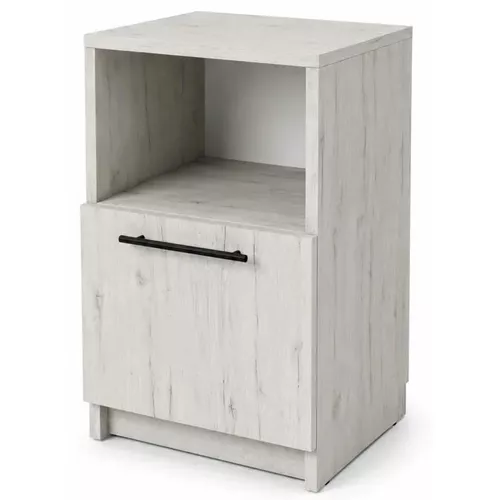купить Тумбочка Mashtab 12431 Lugo (400x360x650) Stejar Alb в Кишинёве 