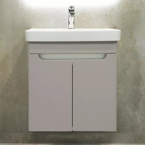 cumpără Dulap pentru lavoar Bayro подвесной Damat под умыв. Luxor 550 light grey în Chișinău 