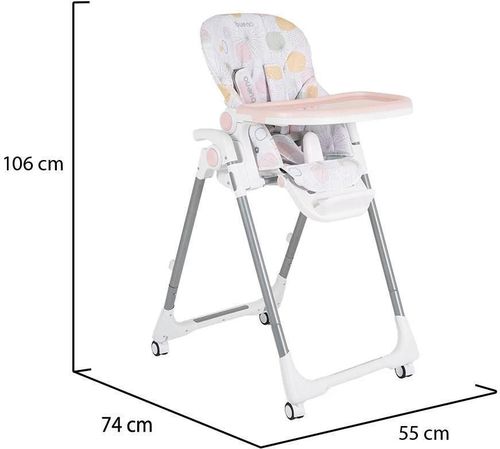 купить Стульчик для кормления Moni Bueno Pink в Кишинёве 