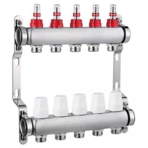 cumpără Set distribuitor Hydro S Colector complet din Inox, 3 căi, cu debitmetru, 1"x3/4"x16 (0711335) în Chișinău 