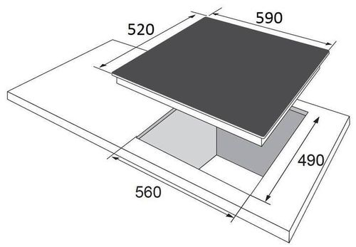 купить Встраиваемая поверхность газовая Hansa BHGI630542 в Кишинёве 