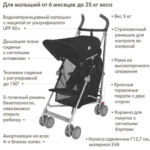купить Детская коляска Maclaren WD1G350012 Sherpa в Кишинёве 