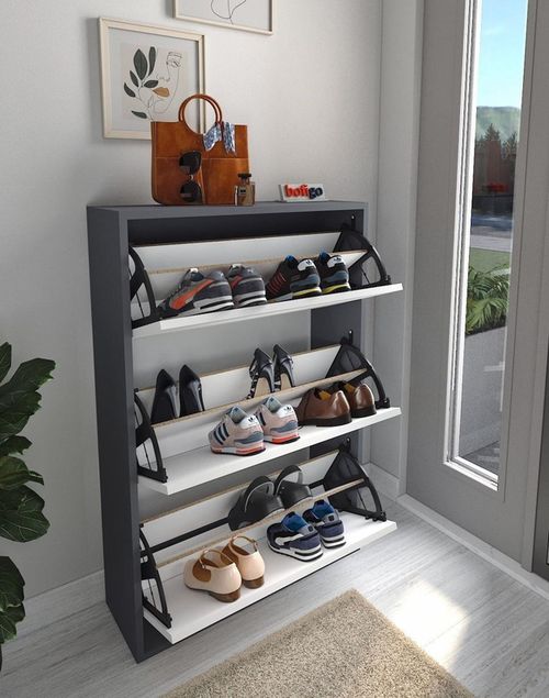 cumpără Raft pentru încălțăminte Bofigo 18-03-81 Anthracite/White în Chișinău 