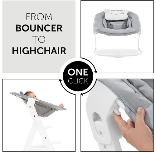 cumpără Leagăn pentru bebeluși Hauck Alpha Bouncer 2in1 Pastel Bear Light Grey în Chișinău 