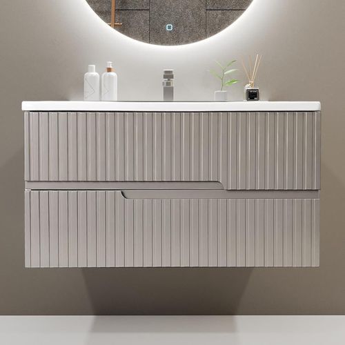 купить Шкаф под умывальник Bayro подвесной Santos Allegro 1000 light grey в Кишинёве 