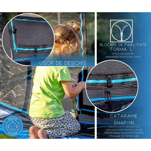 cumpără Trambulină Thunder Inside Elite 12ft,366 Cm, Blue în Chișinău 