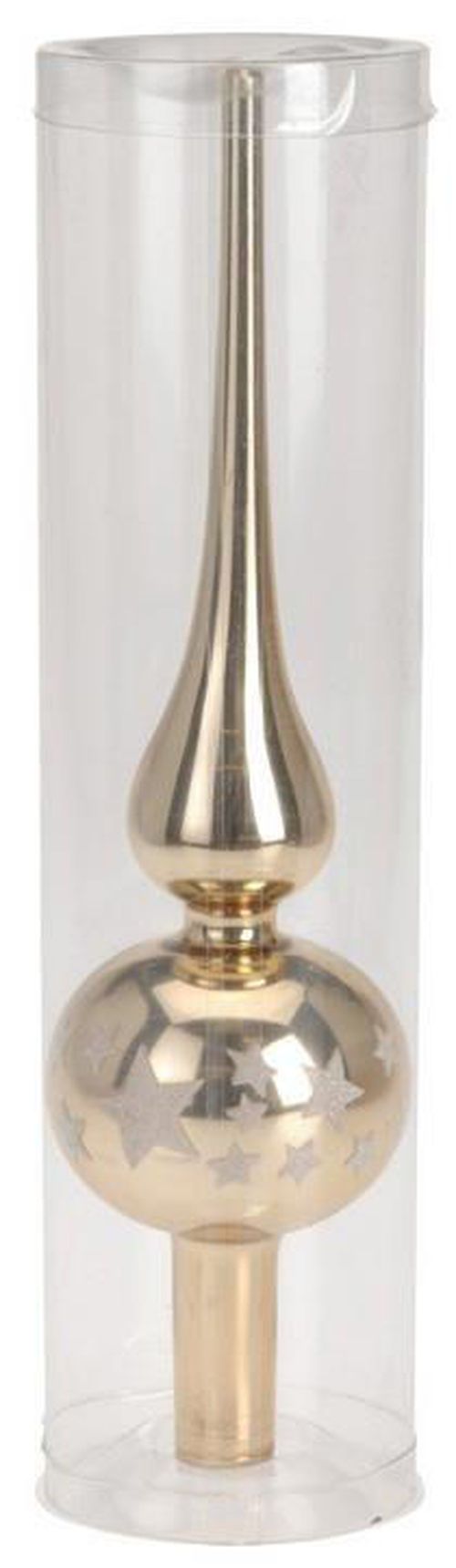 купить Новогодний декор Promstore 32954 Верхушка елочная стеклянная 25сm, золотая в Кишинёве 