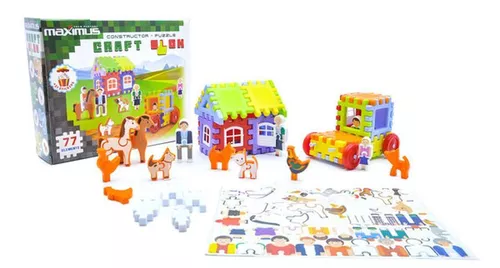 купить Конструктор Maximus MX9176 cu blocuri-kraft și autocolante 77 elem. в Кишинёве 