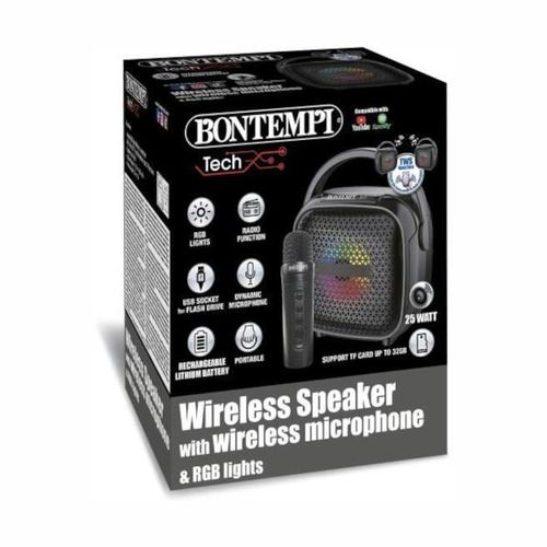 cumpără Jucărie muzicală Bontempi 491001 Set karaoke portabil cu microfon si lumina 491001 în Chișinău 