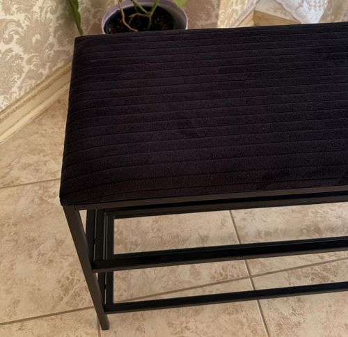 cumpără Raft pentru încălțăminte Nex Home Pantofar 3 nivele, metal, max.150kg, 100x32x52cm, 12 Negru în Chișinău 