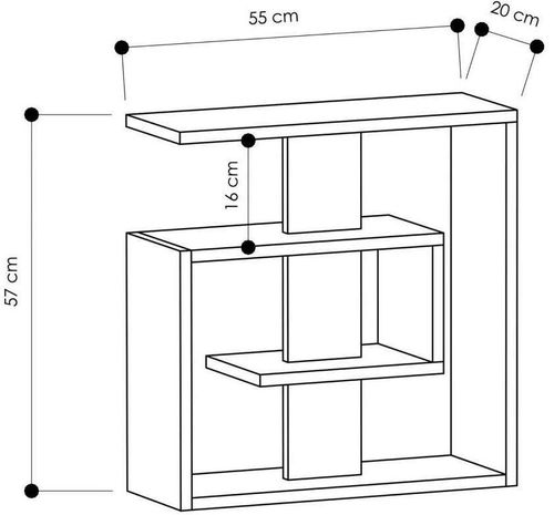 cumpără Măsuţă cafea Trendy Saly, Alb 55x57x20cm în Chișinău 