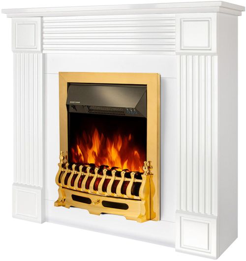 купить Камин электрический ArtFlame Nexor & Galileo Gold, 950x1000x270mm, Alb в Кишинёве 