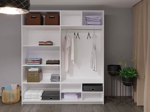 купить Шкаф Bayro Top line Napoli 2000x2300x580 белый, купе в Кишинёве 