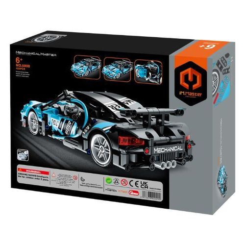 купить Конструктор iM.Master 5808 Supercar albastru, Mechanical Master, cu inerție, 422pcs в Кишинёве 