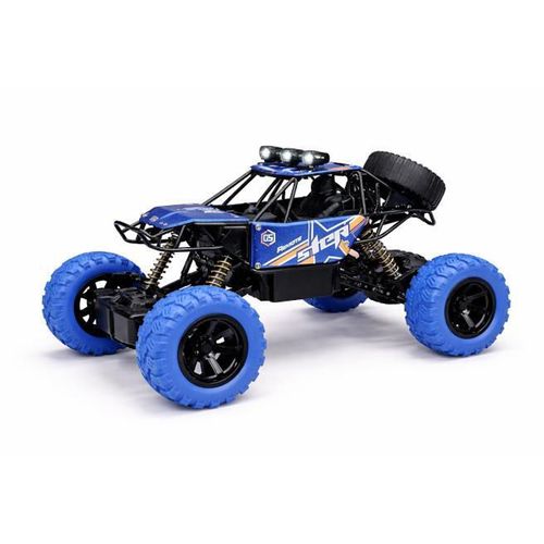cumpără Jucărie cu telecomandă New World 2059 Masina Rock Crawler 1:18 cu T/C, metalica, albastra, 2418D în Chișinău 
