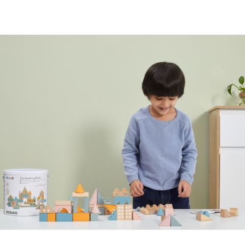 купить Конструктор PolarB 44093 Cartierul din oraș, 50elem в Кишинёве 