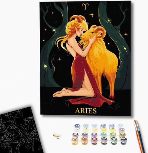 купить Картина по номерам BrushMe BSB0038FC (fără cutie) Berbec в Кишинёве 