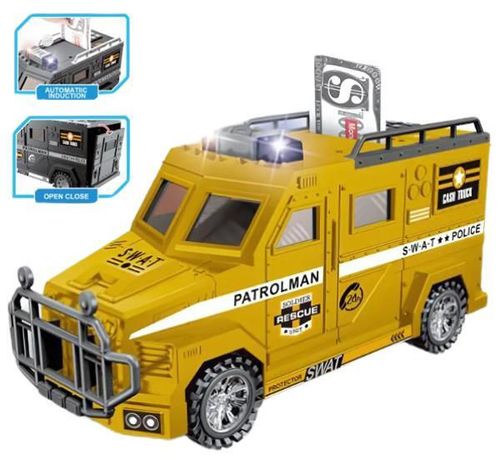 купить Игрушка Essa WF-3010E Pușculiță electronică Mașină-seif, galbenă в Кишинёве 