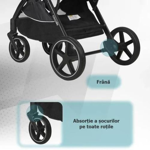 cumpără Сărucior pentru copii Coccolle Amani iSize Anthracite, 3in1 cu landou transformabil în Chișinău 