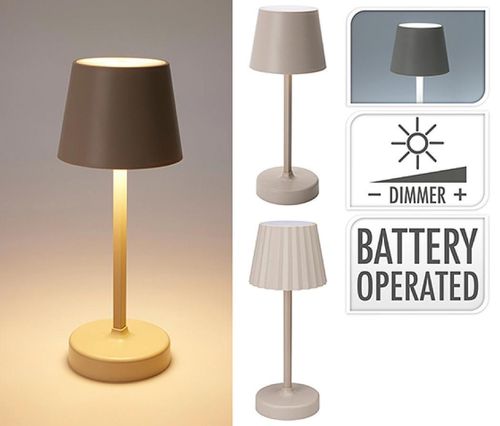 купить Настольная лампа Promstore 56395 Felinar 10x26cm, 24LED, gri/bej в Кишинёве 