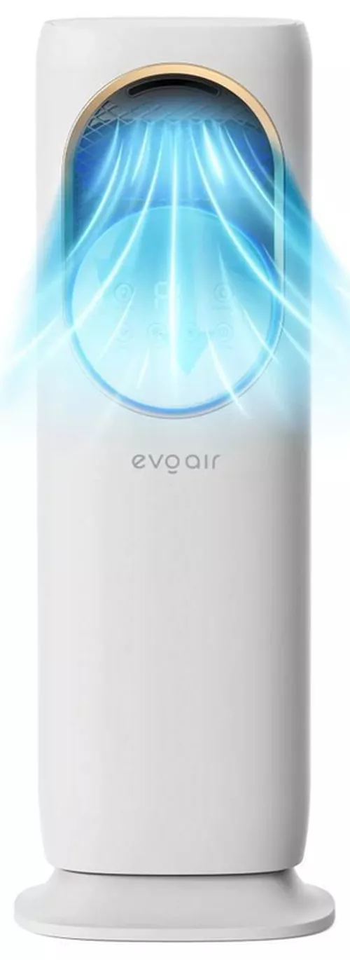 купить Охладитель воздуха EvoAir 4 в 1 башенный вентилятор BRIIS GOLD WHITE, обогреватель воздуха, охладитель, увлажнитель, УФ-стерилизатор в Кишинёве 