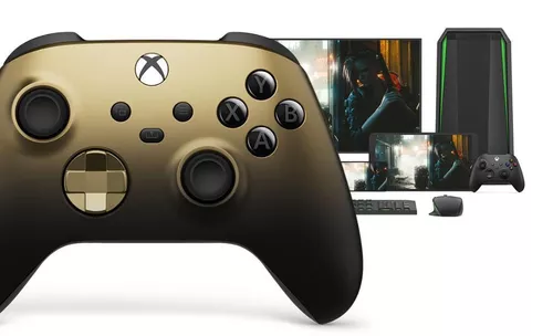 купить Джойстик для компьютерных игр Xbox Wireless Microsoft Xbox Gold Shadow в Кишинёве 