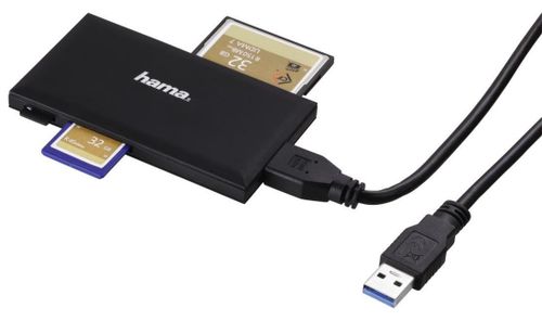 cumpără Cititor de carduri Hama 181018 USB 3.0, black în Chișinău 