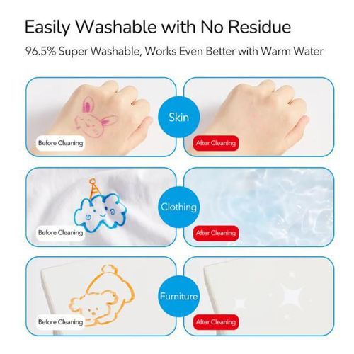 купить Набор для творчества Mideer MD1550 Set de markere lavabile cu vârf subțire, 24 culori в Кишинёве 