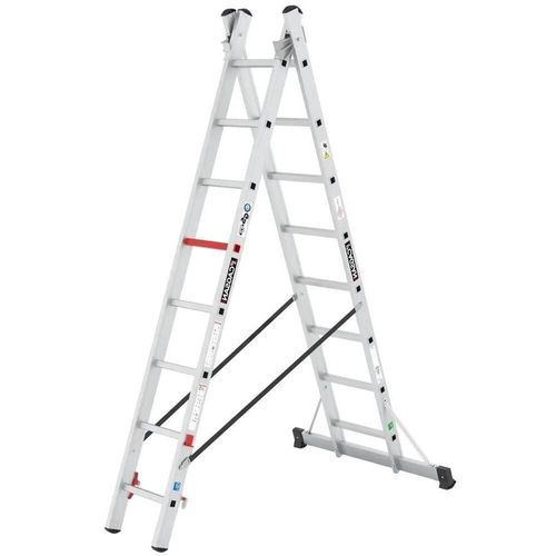 купить Лестница Cagsan TSA5 двухсекционная, 2x8 ст, H=4.12m, макс.нагрузка150kg в Кишинёве 