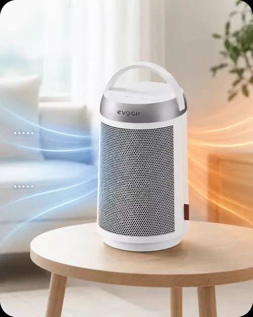 купить Тепловентилятор EvoAir Warmix 1500, Alb в Кишинёве 