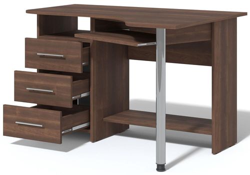 купить Стол компьютерный Fabrik Home СК-09 левый орех тёмный в Кишинёве 