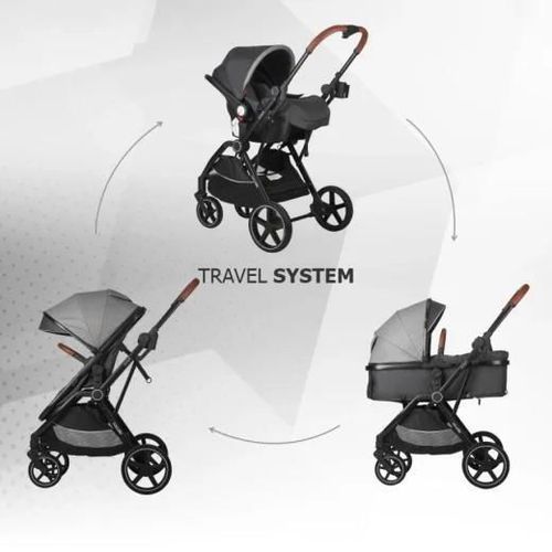 cumpără Сărucior pentru copii Coccolle Amani iSize Anthracite, 3in1 cu landou transformabil în Chișinău 