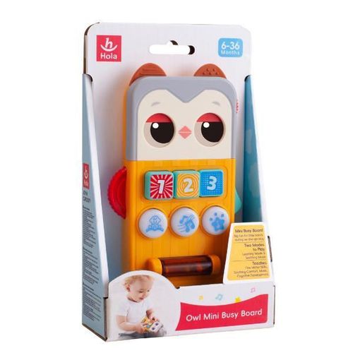купить Развивающая доска Hola Toys HE8951 Busyboard Bufniţă cu sunet в Кишинёве 