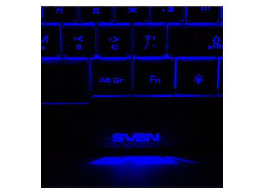 купить Gaming Keyboard SVEN Challenge 9300 black, 3 variable backlight colors, USB, gamer (tastatura/клавиатура), www в Кишинёве 