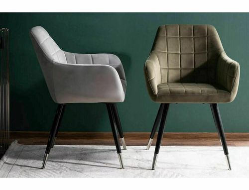 cumpără Scaun Signal Nuxe velvet czarny/chrom stel. oliwka bl.77 în Chișinău 