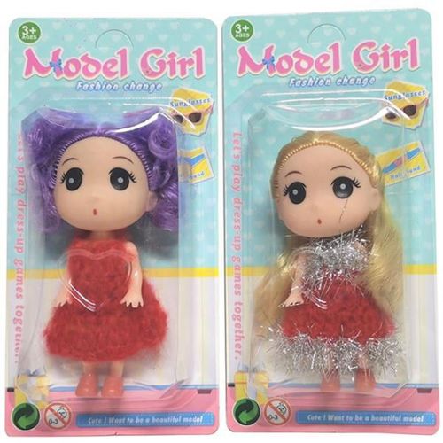 купить Кукла Essa 1314-5 Mini păpușa Model Girl 9cm. (2 modele) в Кишинёве 