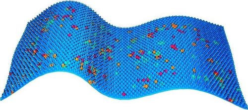 купить Коврик для йоги Lyapko 4711 Saltea masaj acupunctura Covric Bol'shoi 7.0 Ag 275*480 mm в Кишинёве 